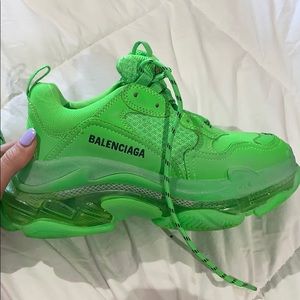 BALENCIAGA TRIPLE S LIME GREEN SIZE 37 $750 OBO